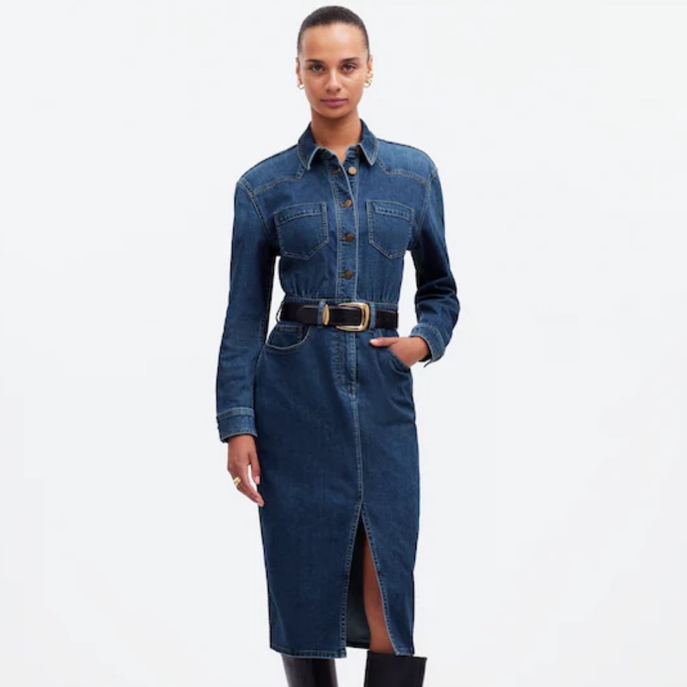 Madewell Denim Midi Dress